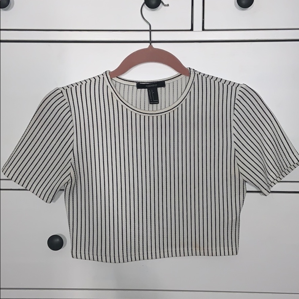 Cropped Striped Shirt
